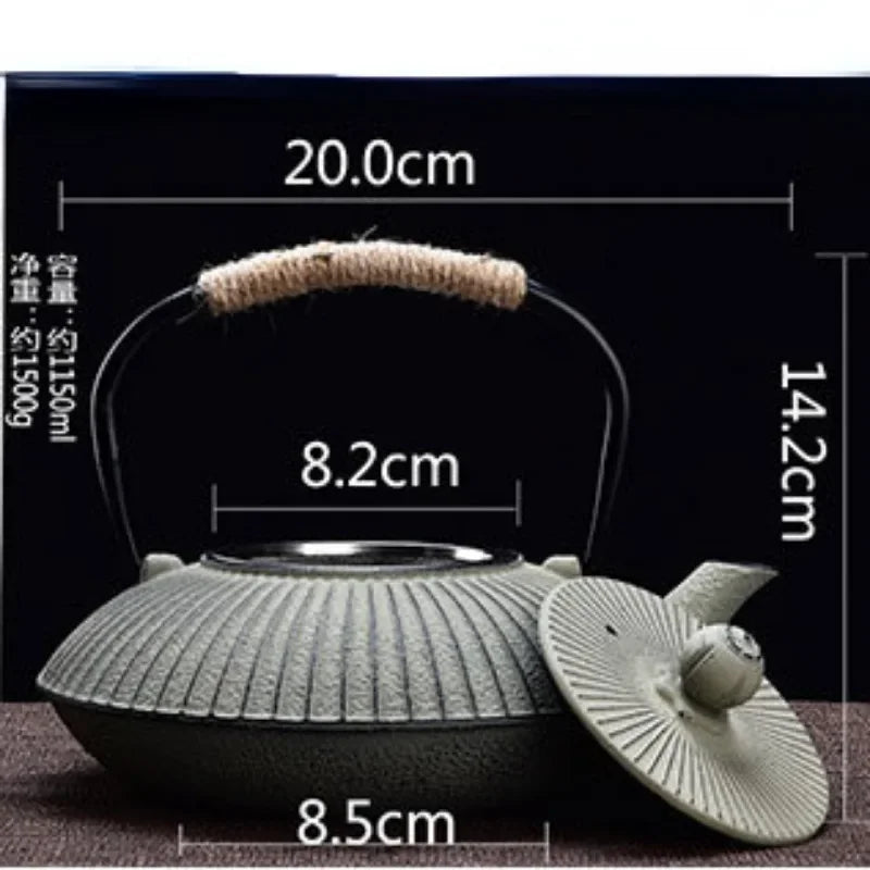 Japanese Umbrella Cast Iron Teapot