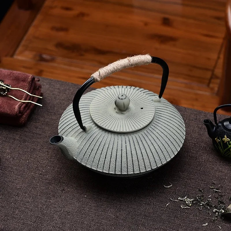 Japanese Umbrella Cast Iron Teapot