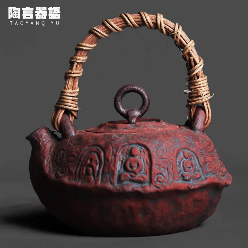 Dunhuang Buddha Pottery Teapot
