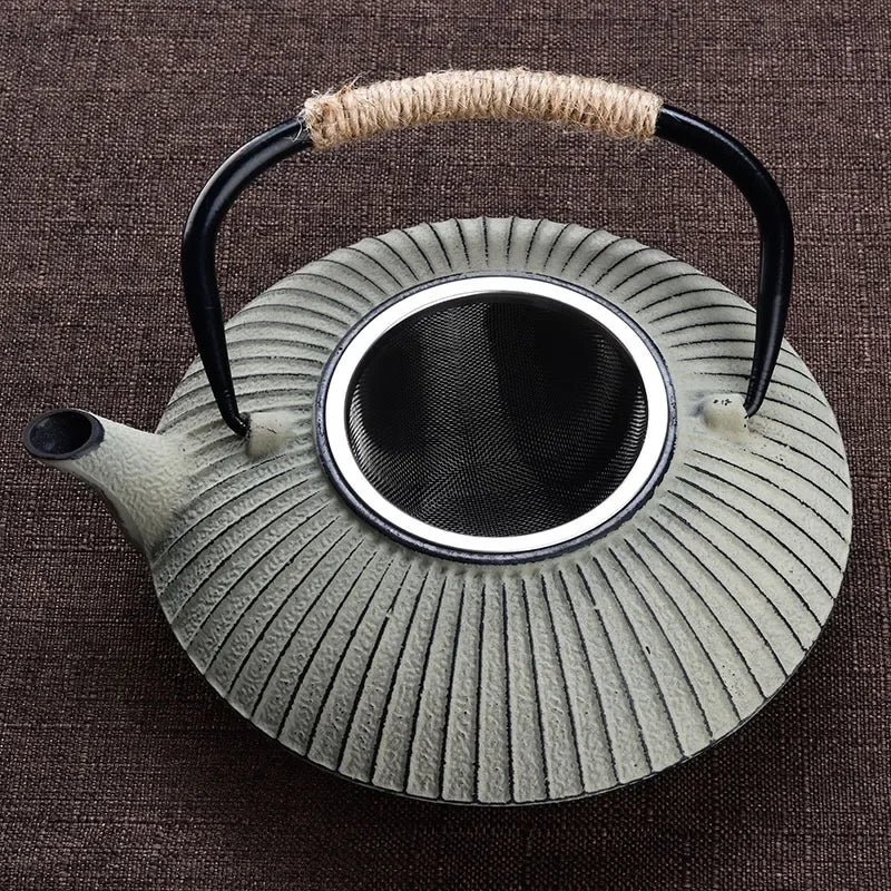 Japanese Umbrella Cast Iron Teapot