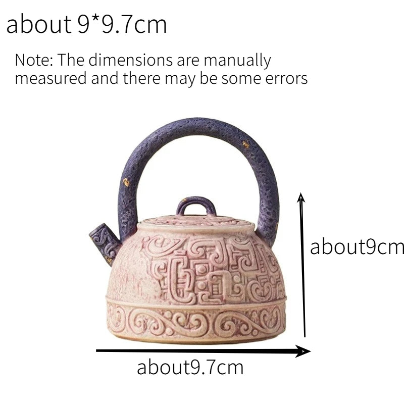 Chinese Beast Face Ceramic Teapot